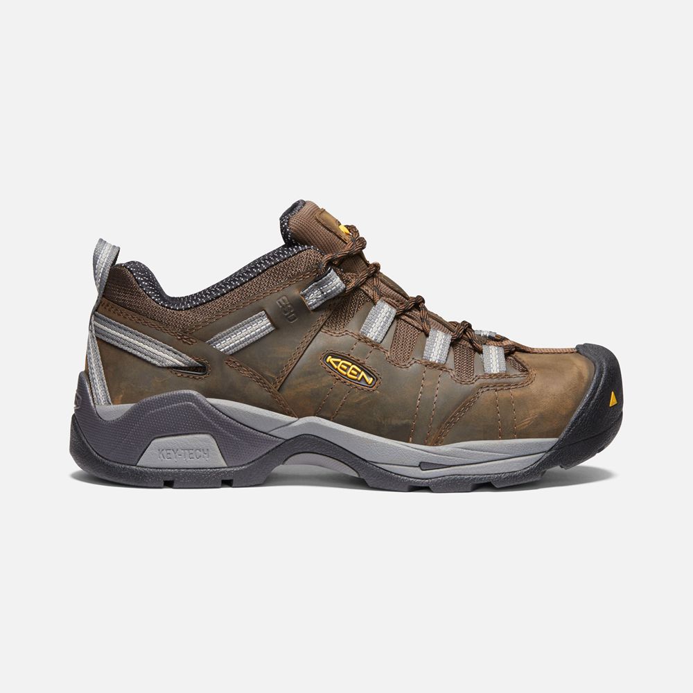 Zapatos de Trabajo Keen Mexico Marrom - Hombre Detroit Xt Esd (Steel Toe) - TE3471569